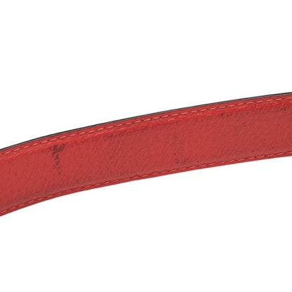 Bvlgari Belt Size: 110 44 Black Red Leather