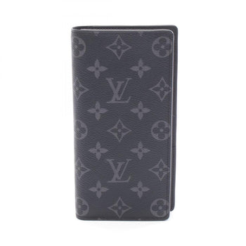 Louis Vuitton Portefeuille Brazza Bifold Long Wallet In Coated Canvas Monogram Eclipse
