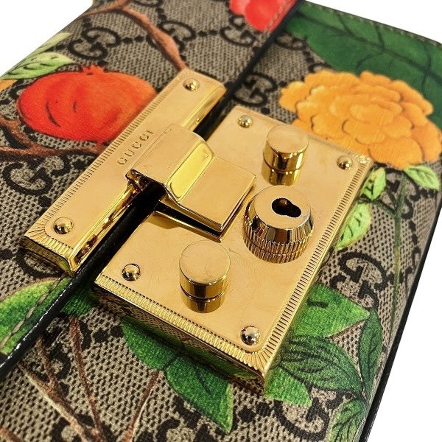 Gucci Gg Supreme 409487 Ladylock Floral Pvc