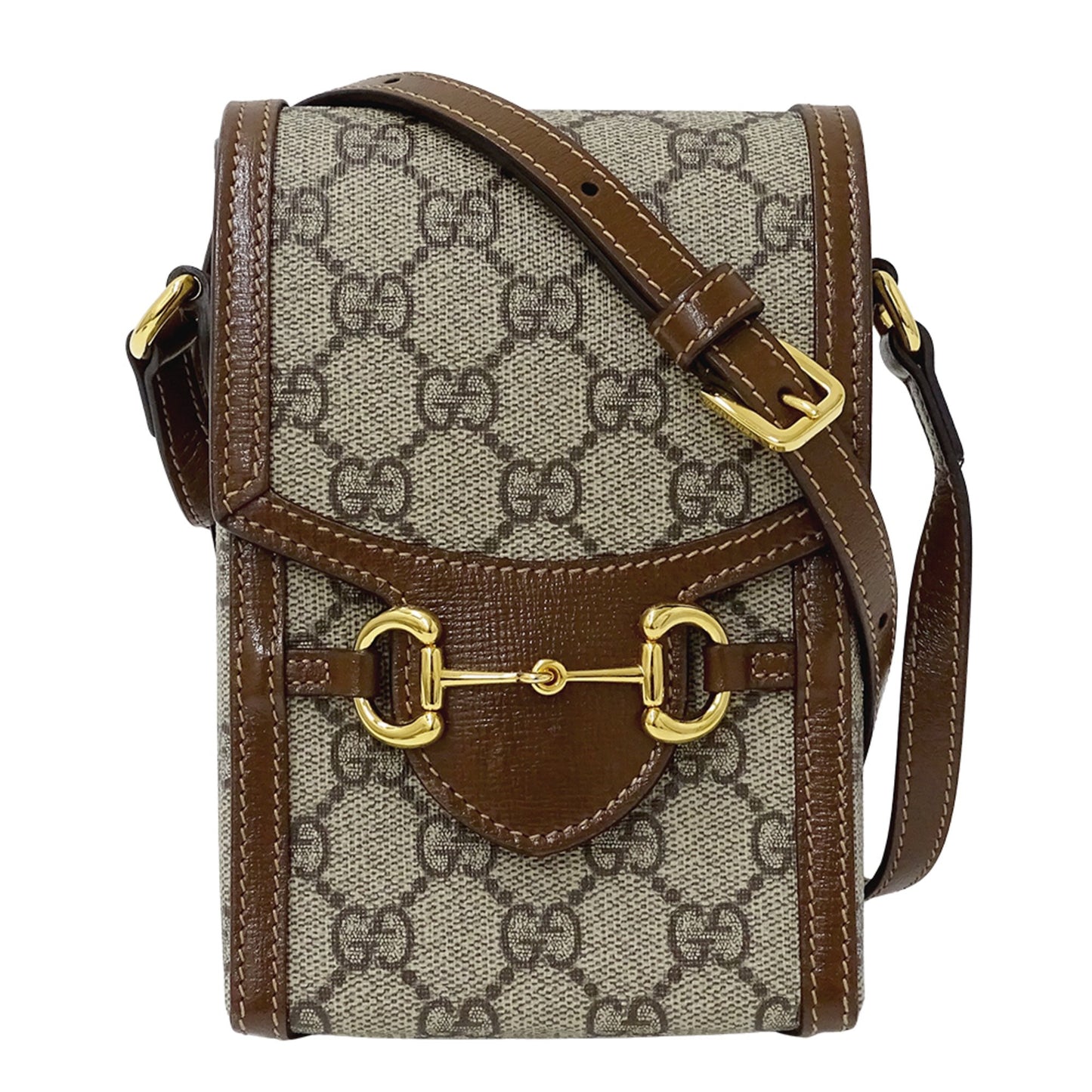 Gucci Gg Supreme Horsebit 1955 Mini Bag (625615) - Women'S Shoulder Pouch