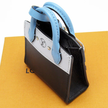 Louis Vuitton Charm Keychain City Steamer Leather Blue