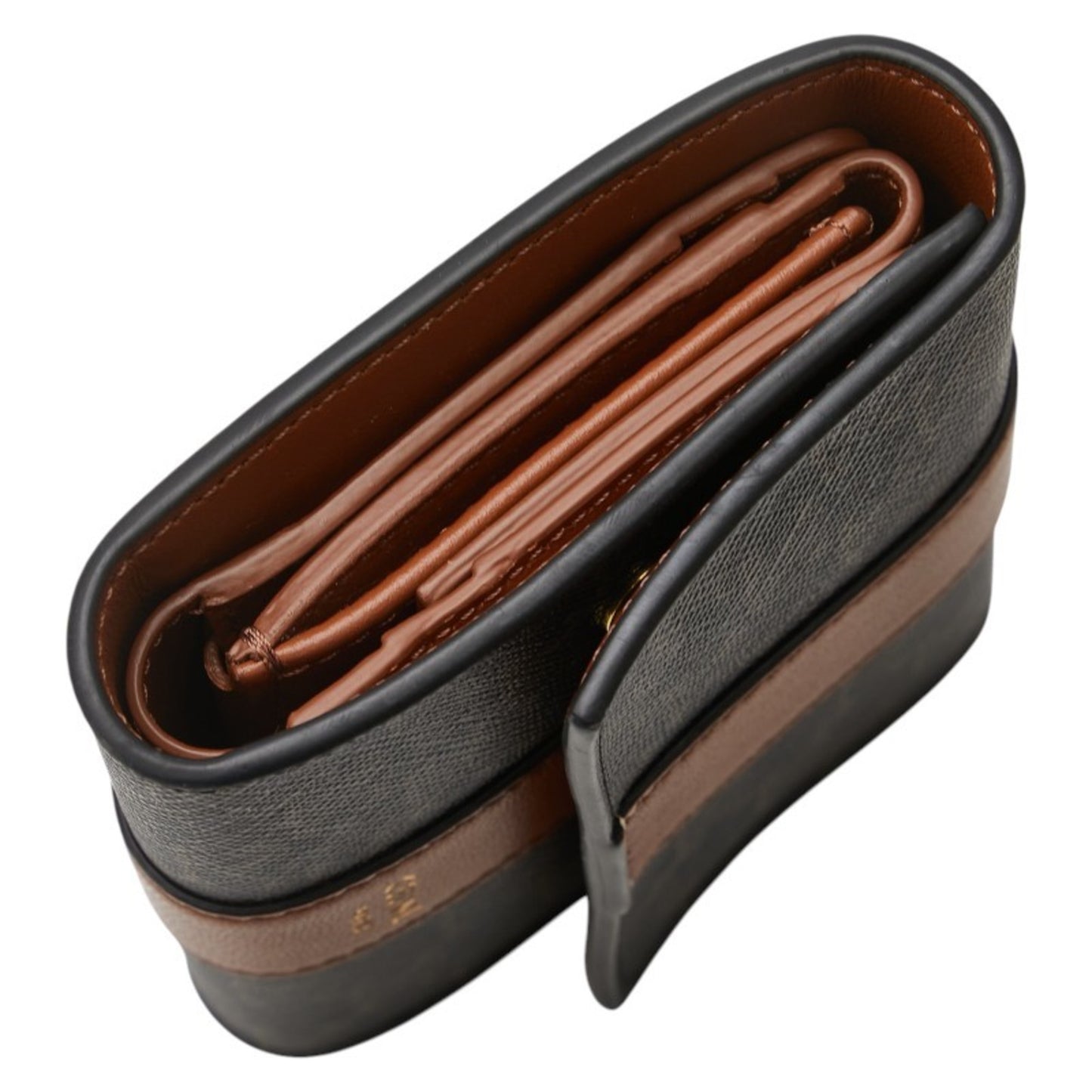 Celine Triomphe Tri-Fold Wallet In Black