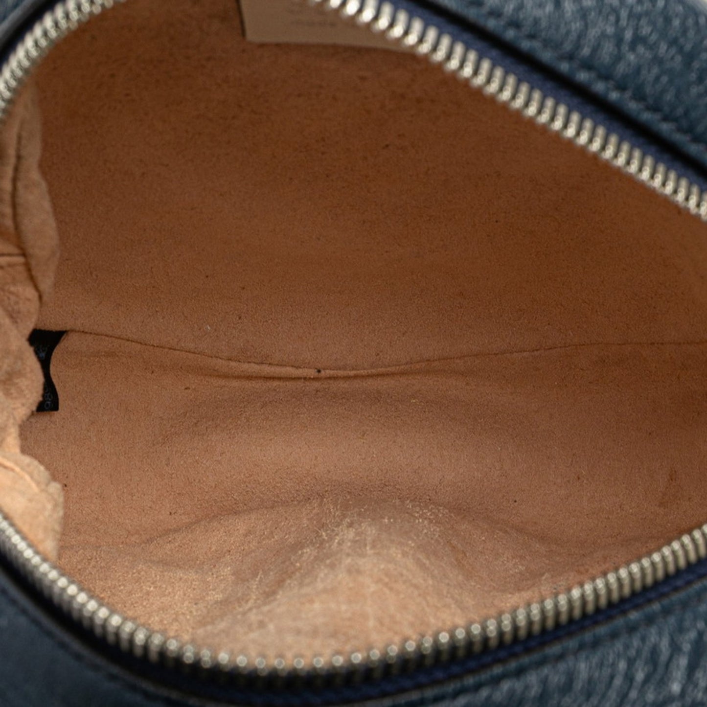 Gucci Gg Marmont Chain Shoulder Bag 550154 Navy Leather