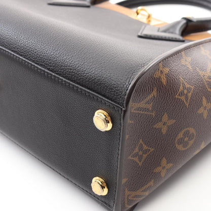 Louis Vuitton On My Side Mm Handbag Leather Coated Canvas Monogram