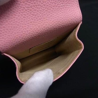 Chanel Coco Mark Cigarette Case A135511 In Pink Caviar Leather