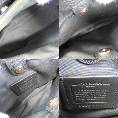 Coach Handbag F28977 Leather Black Mini