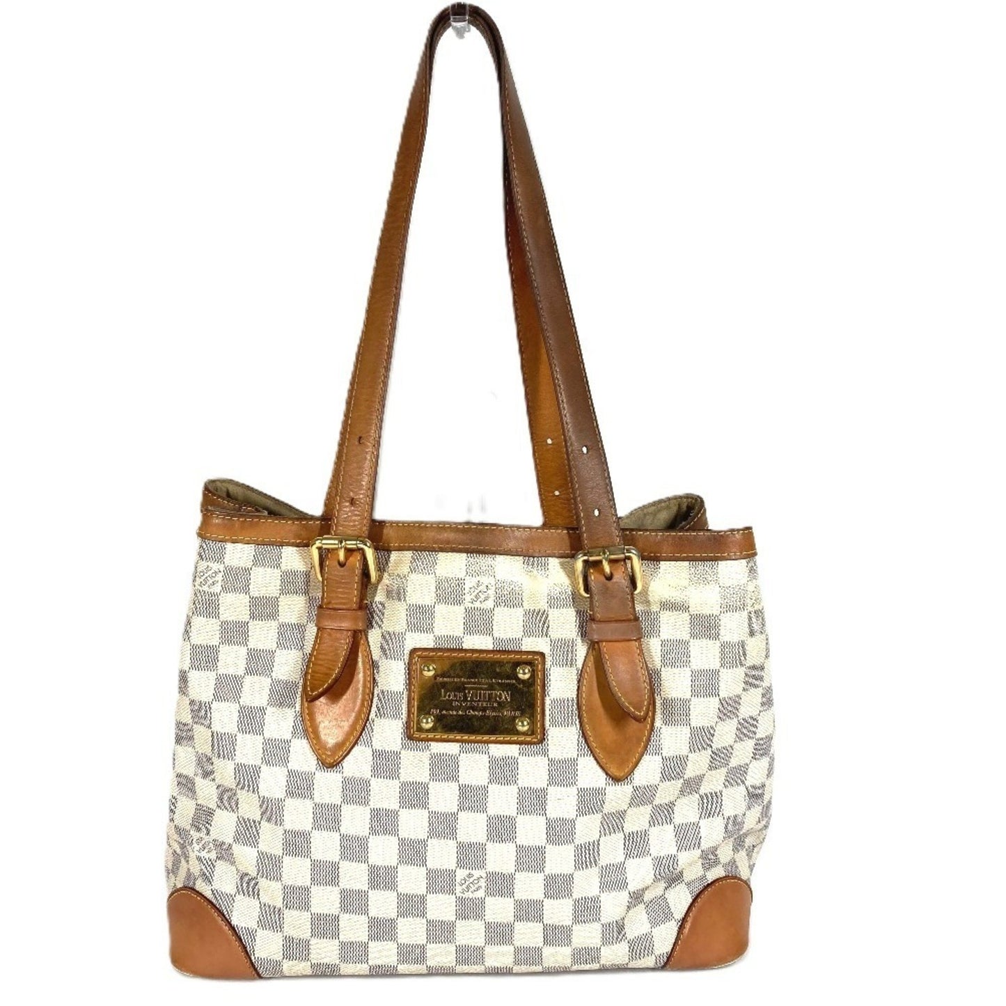 Louis Vuitton N51206 Damier Azur Hampstead Mm Tote Bag