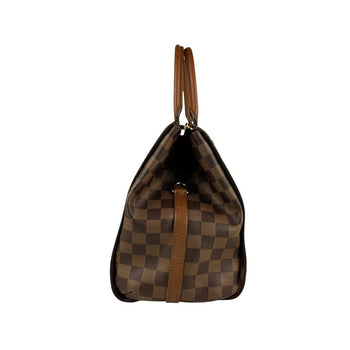 Louis Vuitton Damier Greenwich Handbag Shoulder Bag In Brown And Gold