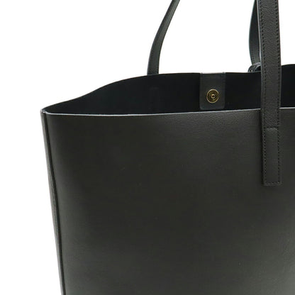 Saint Laurent Paris Ysl Yves Saint Laurent Tote Shoulder Bag In Black Leather
