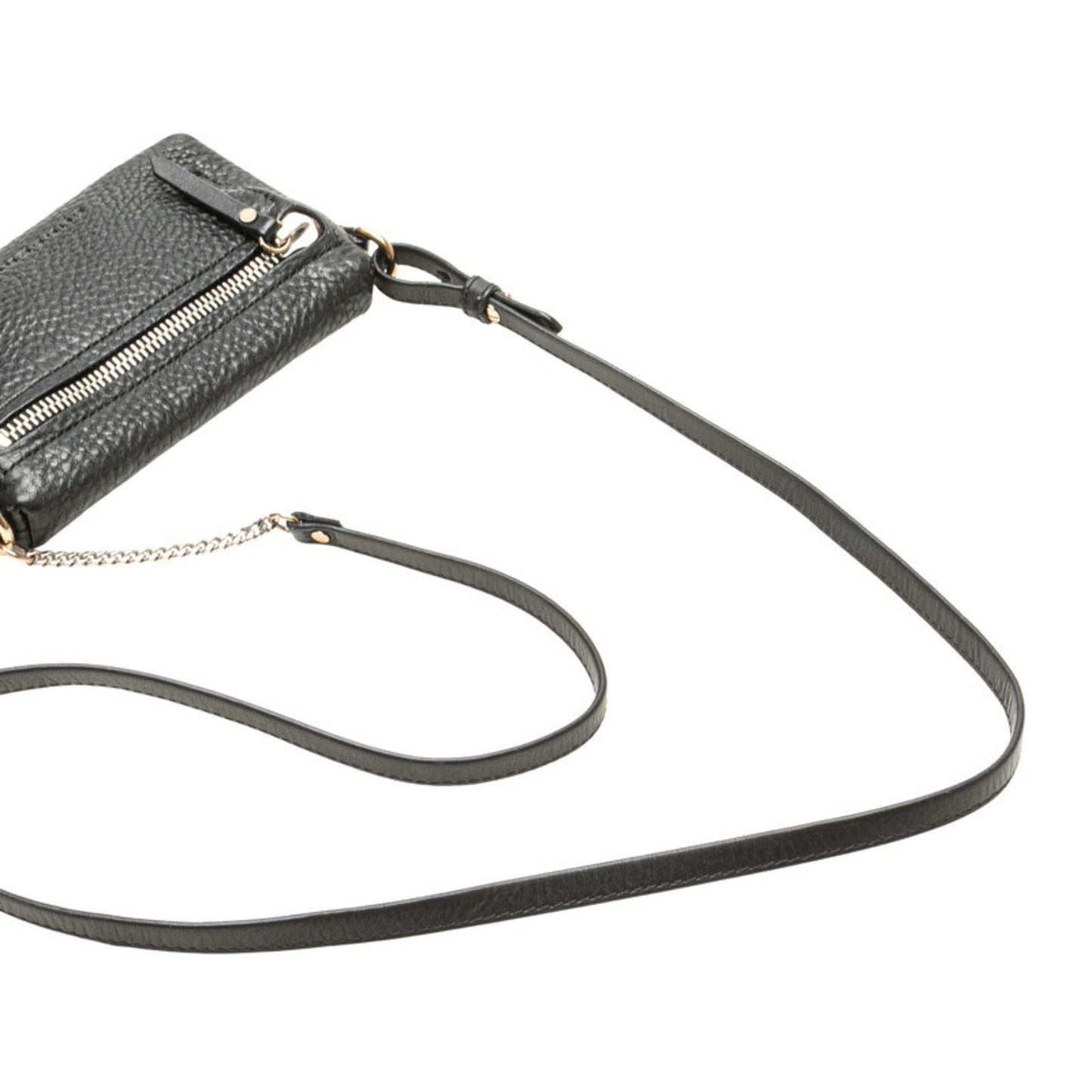 Burberry Nova Check Crossbody Shoulder Bag Pochette Black Leather