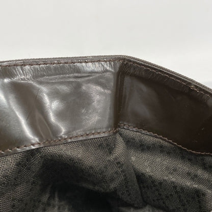 Gucci Bamboo Handbag 001 1781 1577 Nylon Dark Brown 2-Way Bag