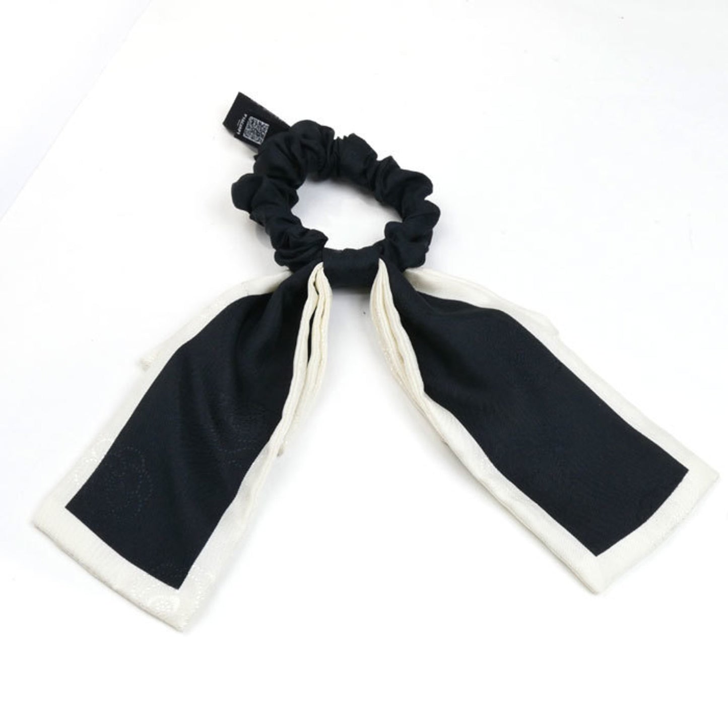Chanel Silk Ribbon Scrunchie Hair Aa7530