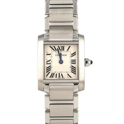 Cartier Tank Franaise Sm W51008Q3 Stainless Steel Quartz Watch