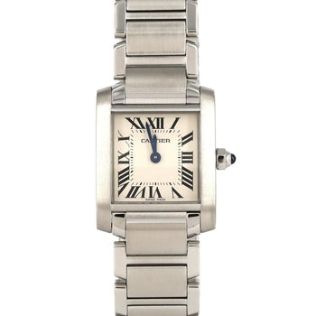 Cartier Tank Franaise Sm W51008Q3 Stainless Steel Quartz Watch
