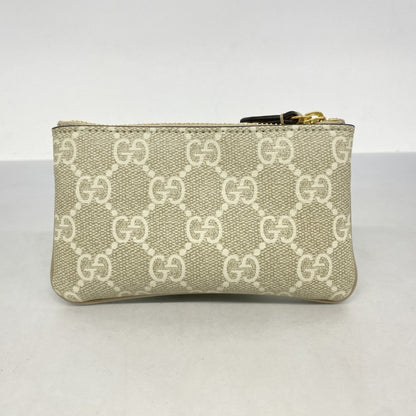 Gucci Gg Supreme Wallet/Coin Case 772321 Ivory