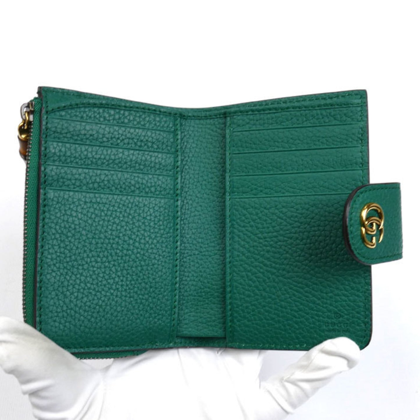 Gucci Double G Bamboo Compact Wallet