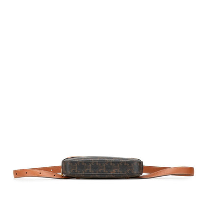 Celine Triomphe Waist Bag/Body Bag In Brown Pvc