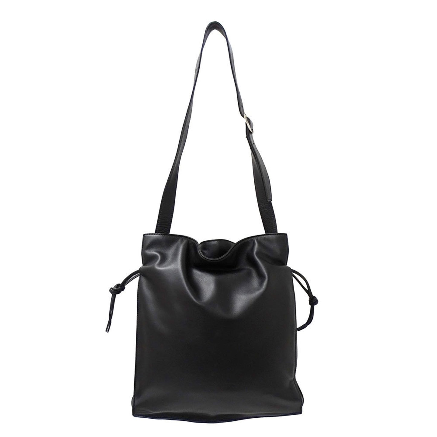 Loewe Women'S Anagram Shoulder Bag In Black Nappa Leather. A Simple