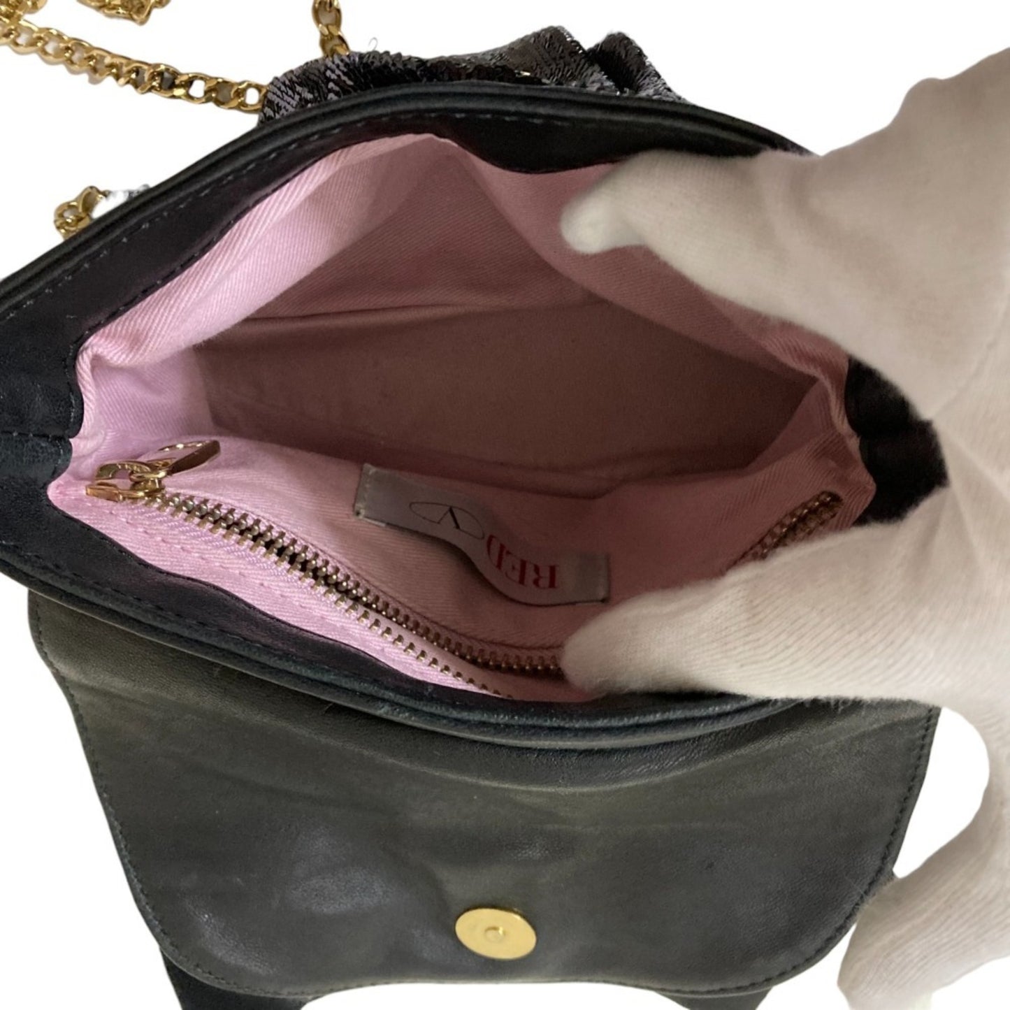 Redvalentino Red Valentino Ribbon Sequin Shoulder Bag