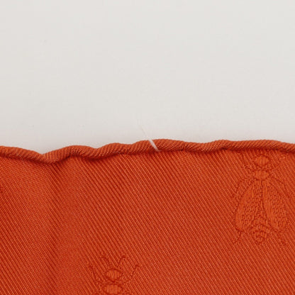 Hermes Carree90 Scarf Muffler Napoleon Silk White/Orange