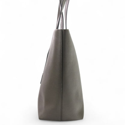 Ysl Yves Saint Laurent Saint Laurent Paris Paris Leather Shopping Tote Bag Gray