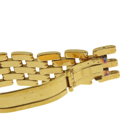 Dior Bagira Watch 47 152-2 Gold-Plated Quartz Analog Display Black Dial