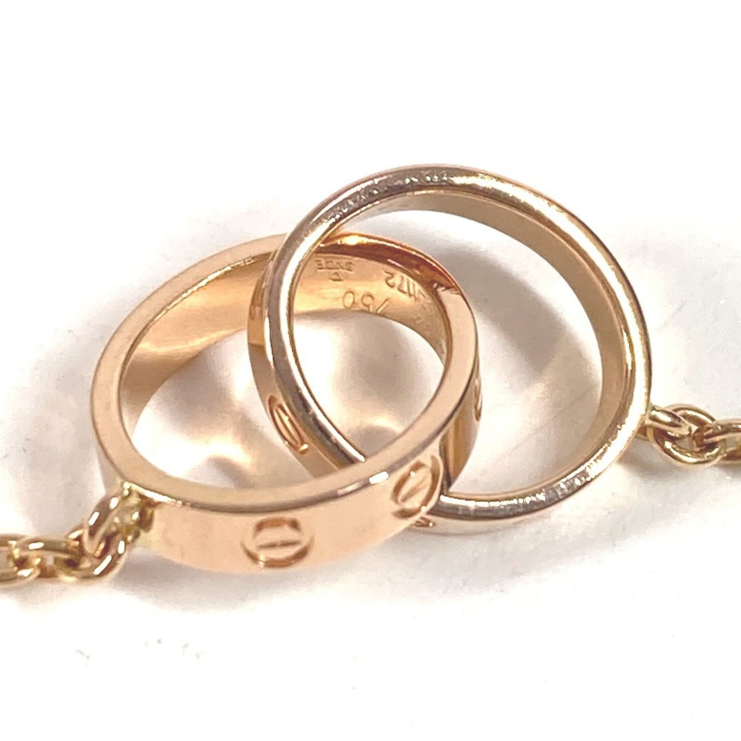 Cartier Love Double Ring Bracelet With Logo Chain Bracelet