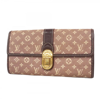 Louis Vuitton Monogram Idylle Portefeuille Sarah Long Wallet M63008 Sepia