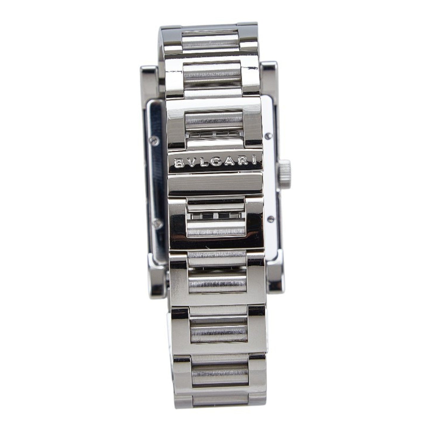 Bvlgari Rettangolo Watch Rt45S Automatic White Dial Stainless Steel