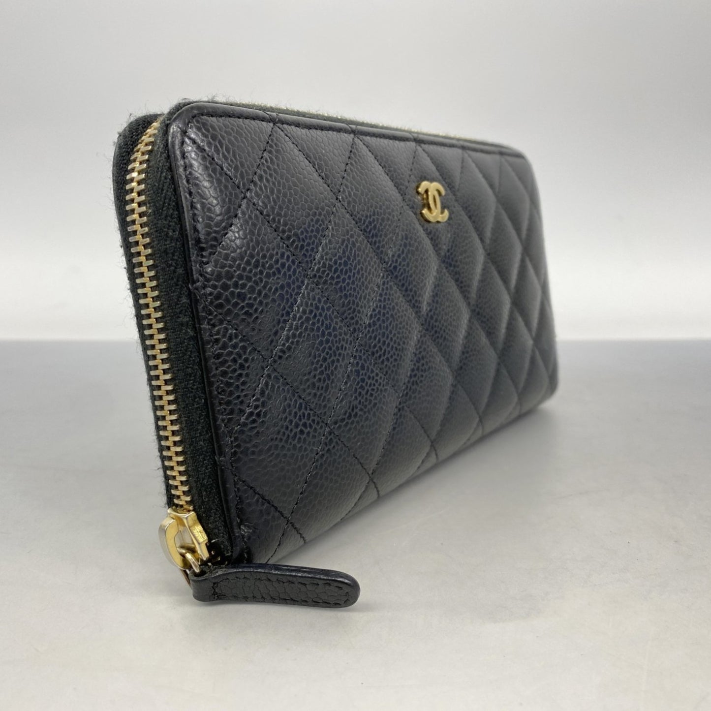 Chanel Matelasse Caviar Leather Long Wallet