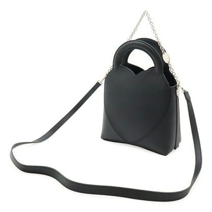 Tiffany & Co. Return To Tiffany Handbag Shoulder Bag Leather Black