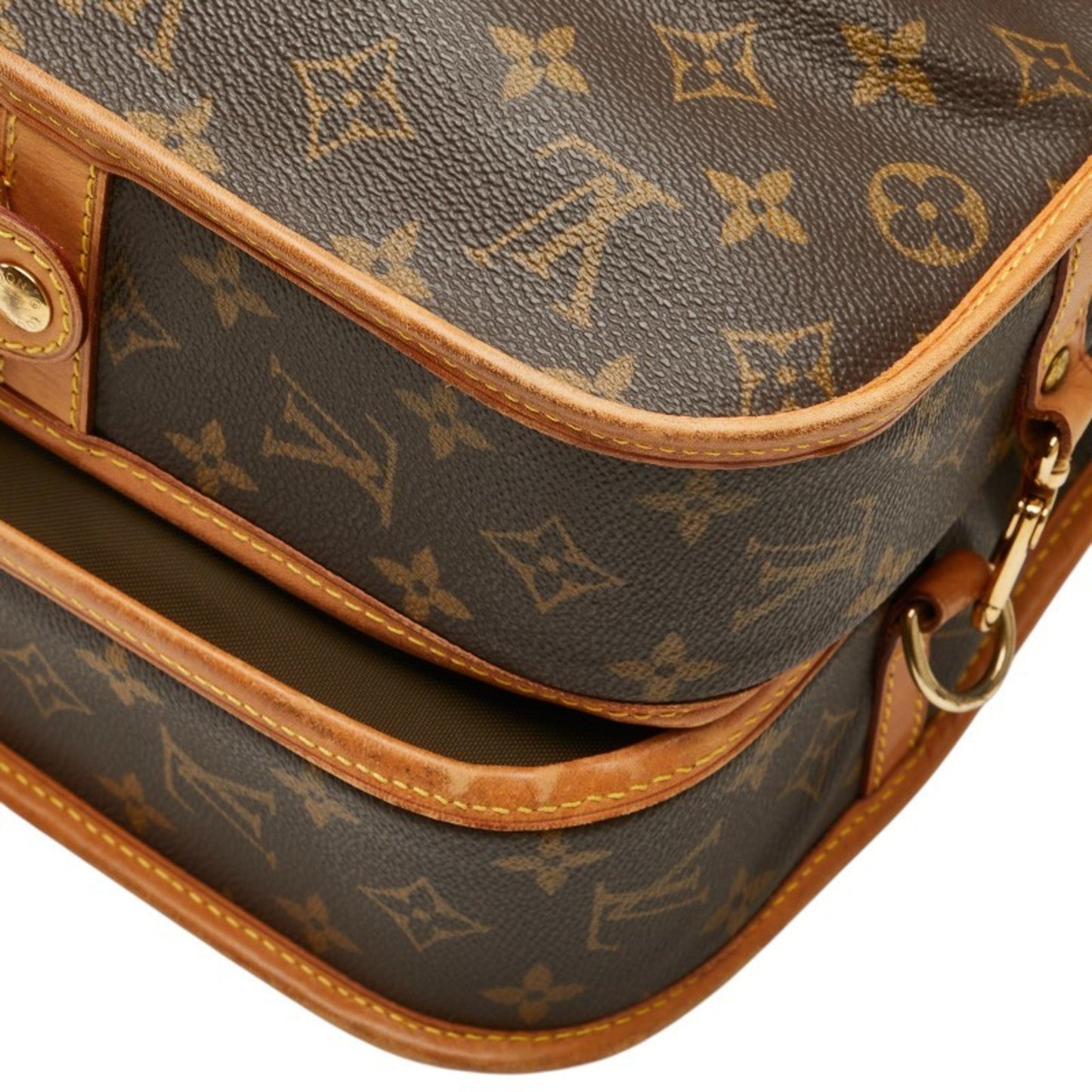 Louis Vuitton Monogram Portable Cabin Garment Case Shoulder Bag M23420 Brown Leather
