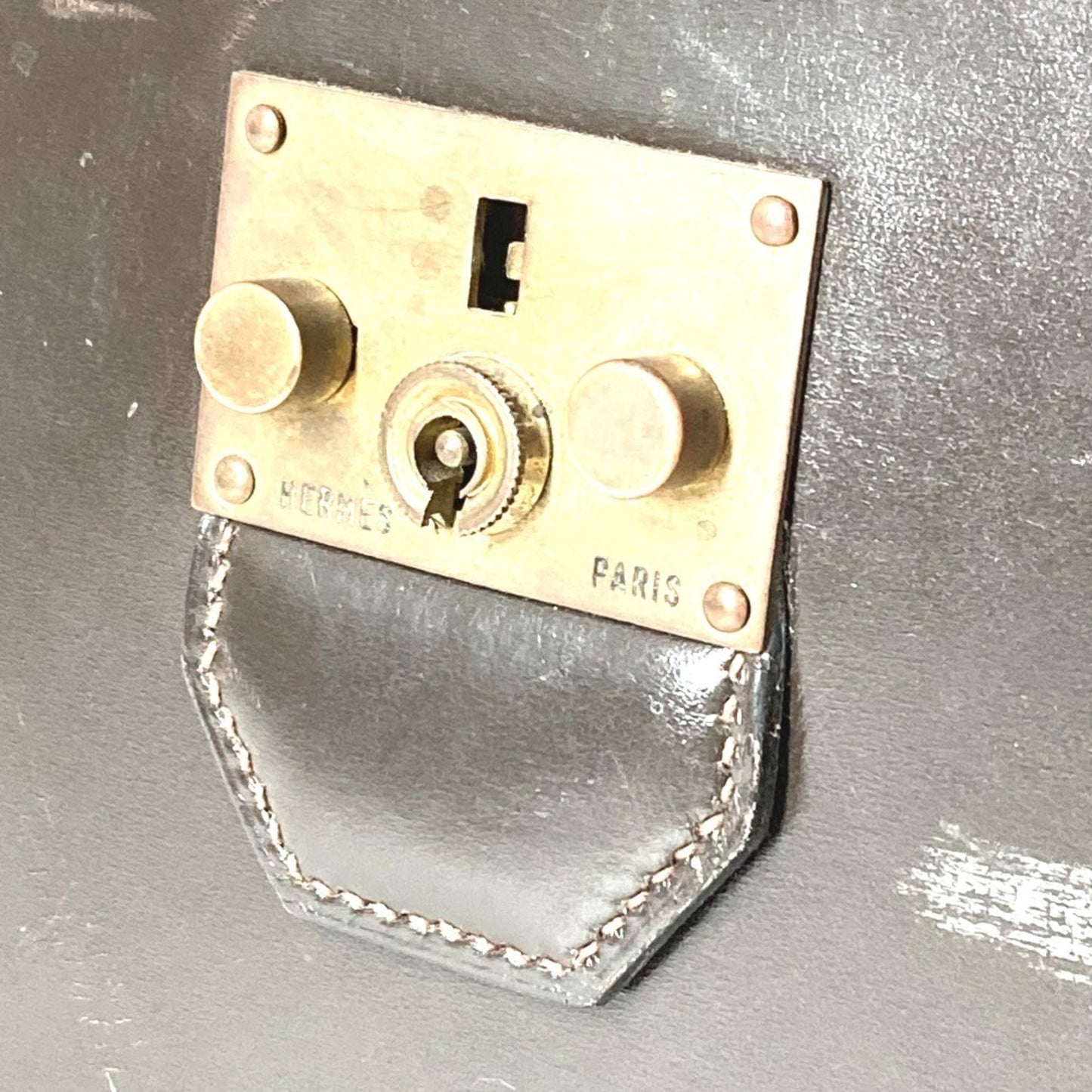 Hermes Travel Bag Boston Leather/Canvas