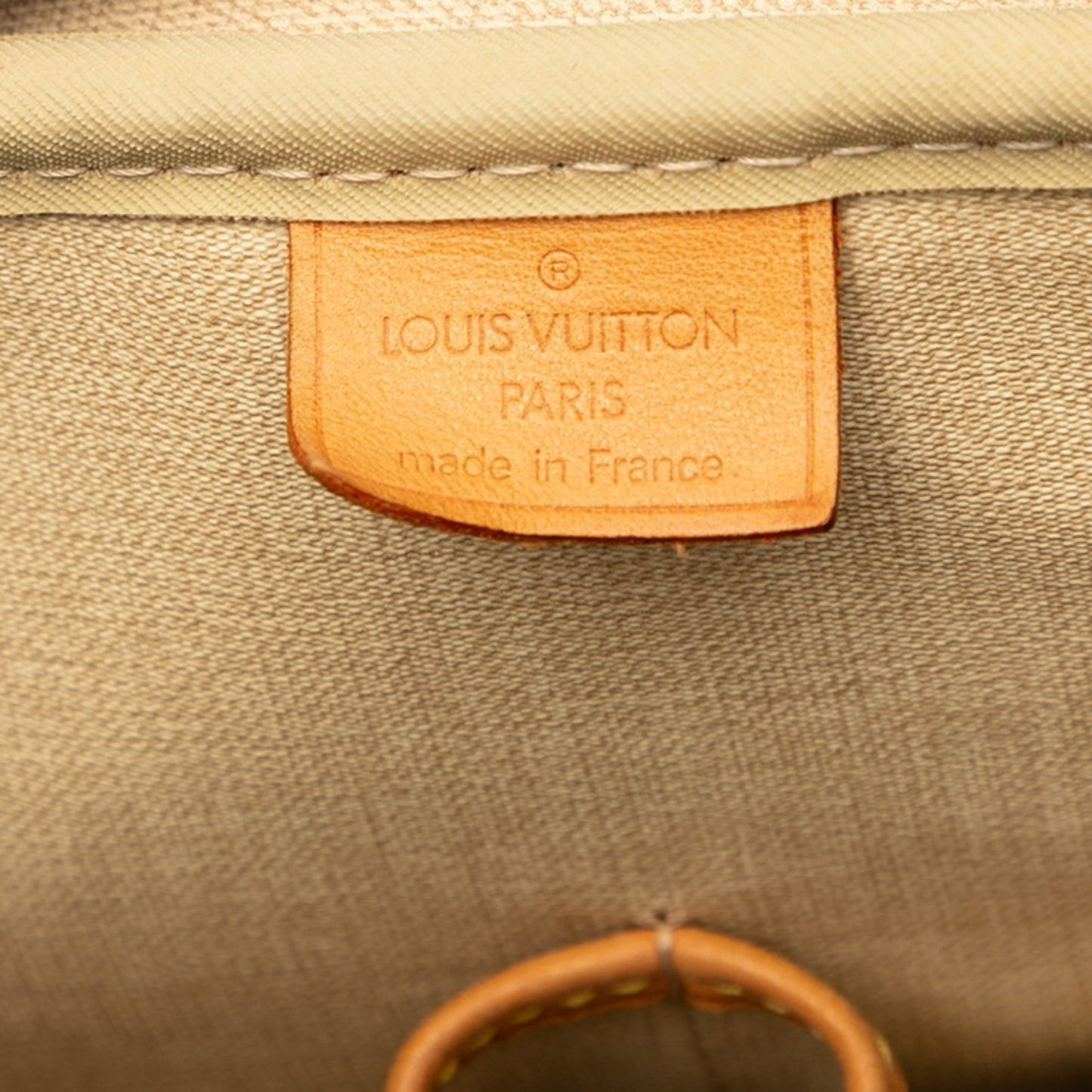 Louis Vuitton Monogram Deauville Handbag M47270 Brown Leather