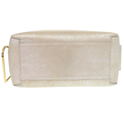 Like New Delvaux Cool Box Mm Calfskin Leather Antique Silver Aa0457Amf080Ddo 2-Way Handbag 1257