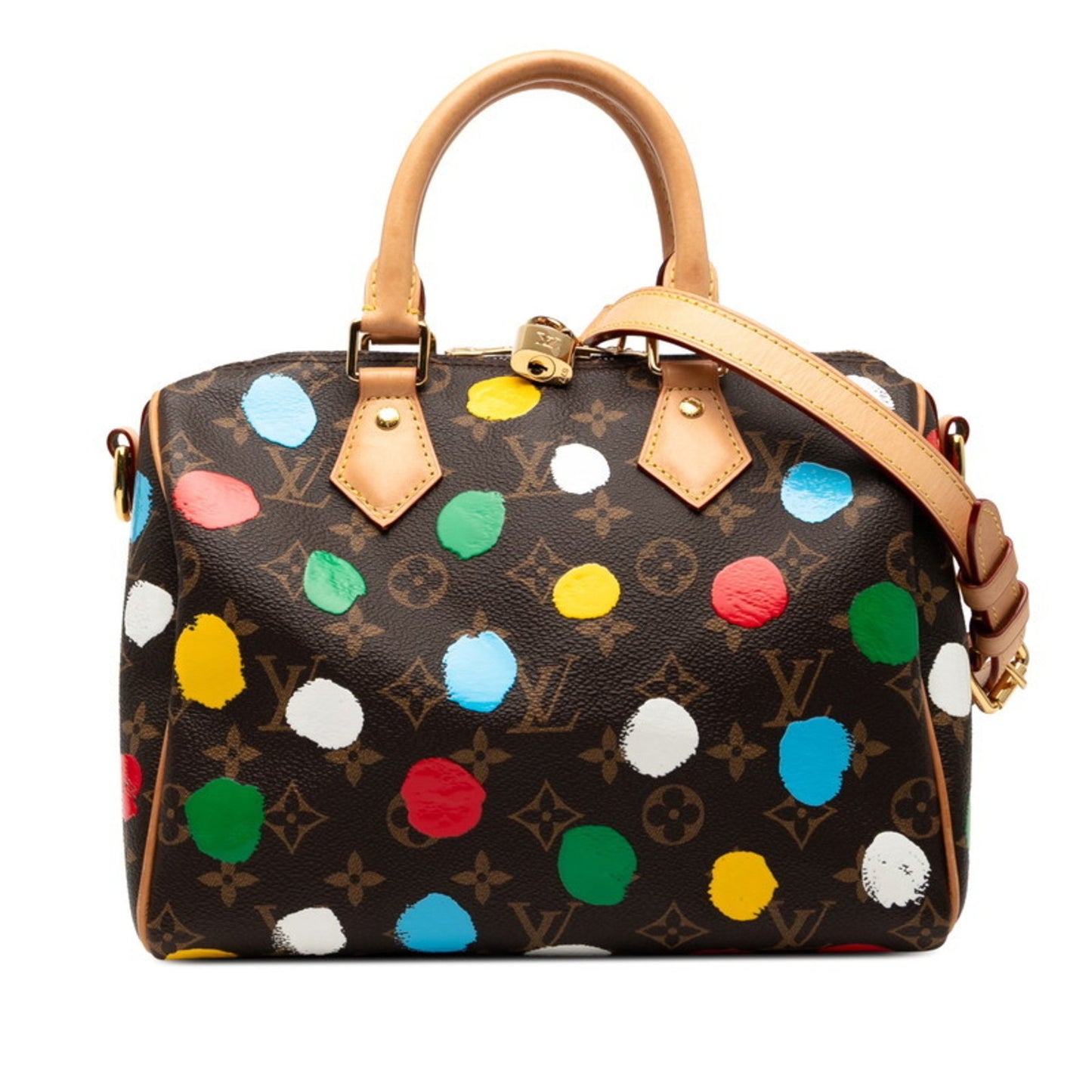 Louis Vuitton X Yayoi Kusama Monogram Speedy Bandouliere 25 Handbag/Shoulder Bag