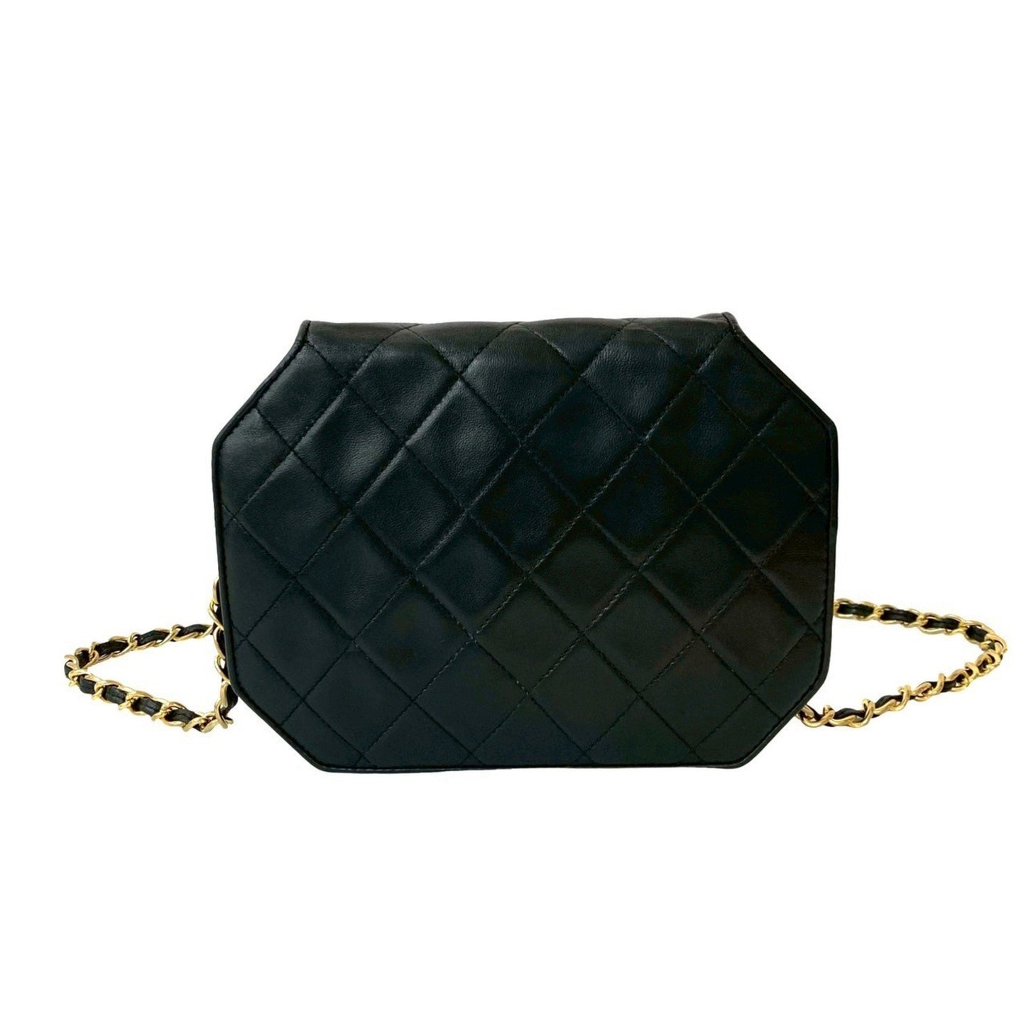 Chanel Matelasse Octagon Lambskin Chain Mini Shoulder Bag