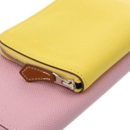 Hermes Nouveau To Go Lime Mauve Sylvestre B Stamp (Circa 2023) Women'S Swift Epson Long Wallet