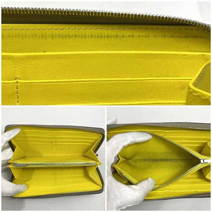 Celine Round Long Wallet Large Zipped Ec-22339 Greige 105003Afe.09So Leather W-Lm-3158 Celine