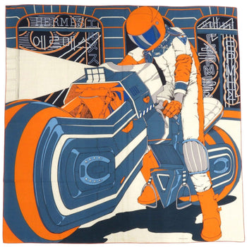 Like New Herms Carre Jean 140 Mysterious Rider Cashmere