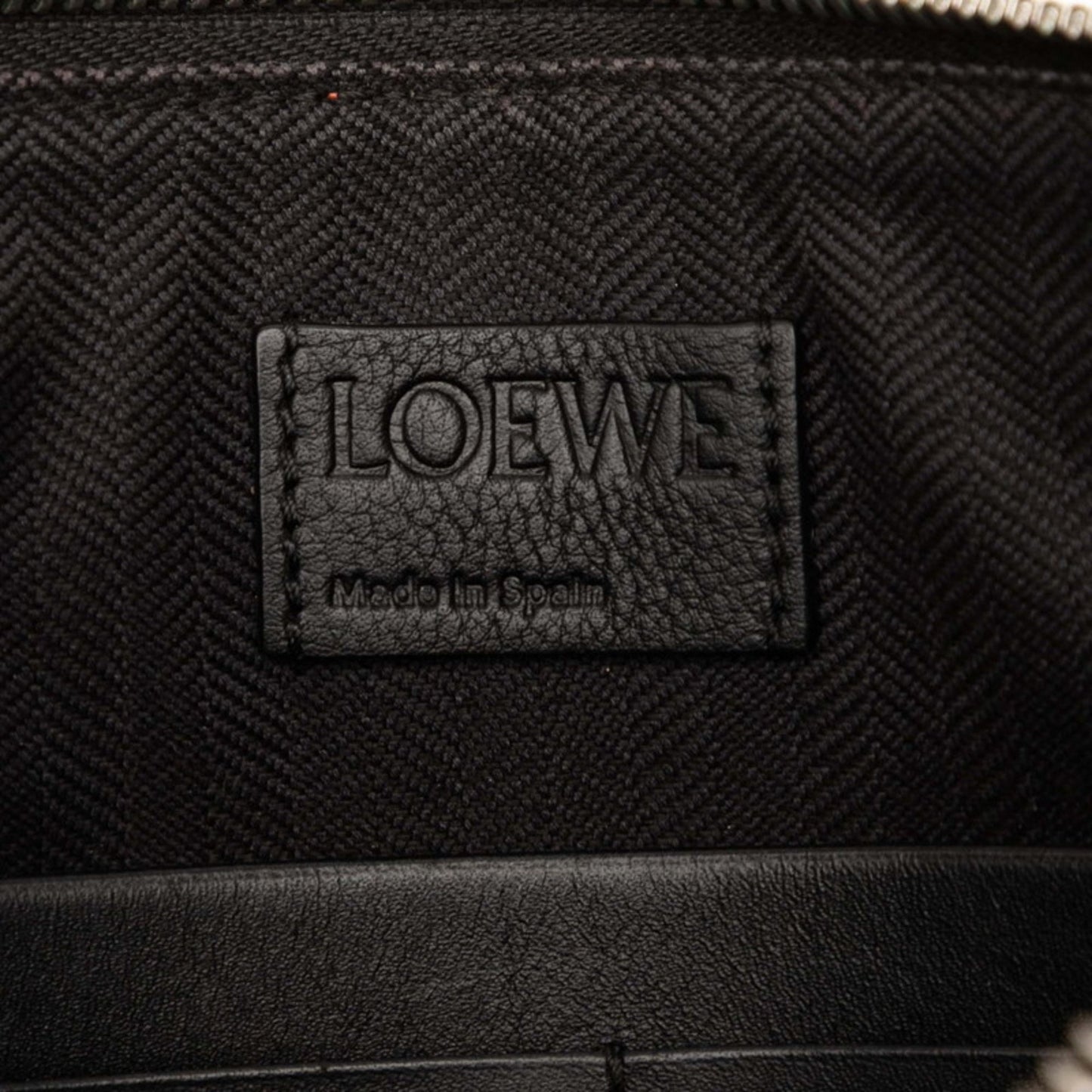 Loewe Anagram Two-Tone Clutch Bag/Second Bag In Black