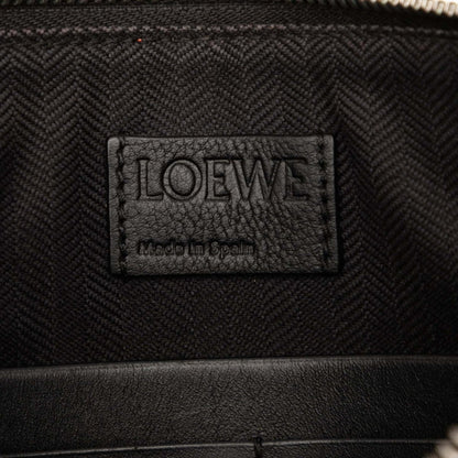 Loewe Anagram Two-Tone Clutch Bag/Second Bag In Black
