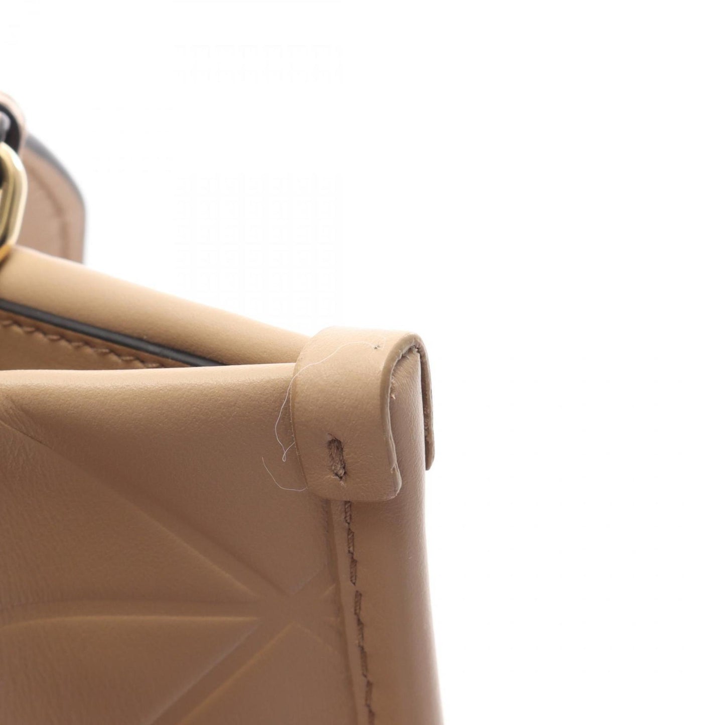 Prada Symbol Topstitched Soft Calf Leather Tote Bag