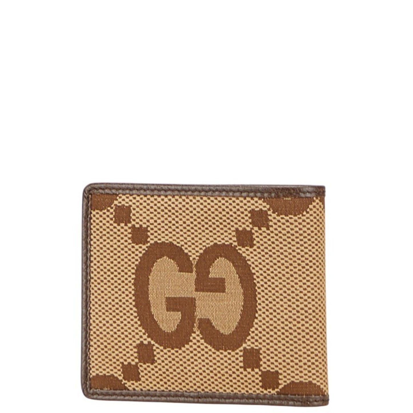 Gucci Jumbo Gg Bifold Wallet 699308 Brown Canvas