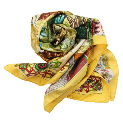 Hermes Carr 90 Les Cheyennes Scarf/Muffler