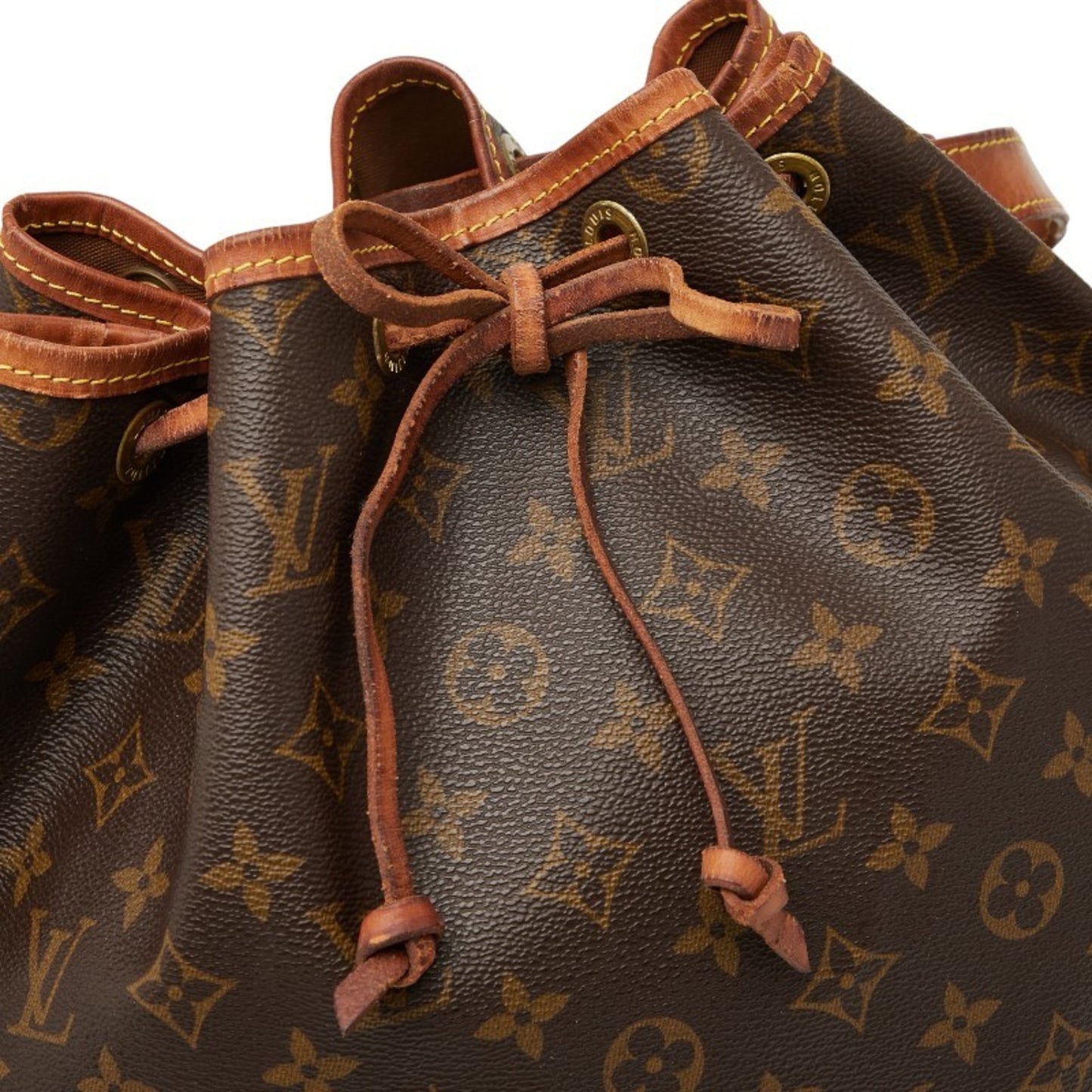 Louis Vuitton Monogram Noe One-Shoulder Bag M42224 Brown Leather