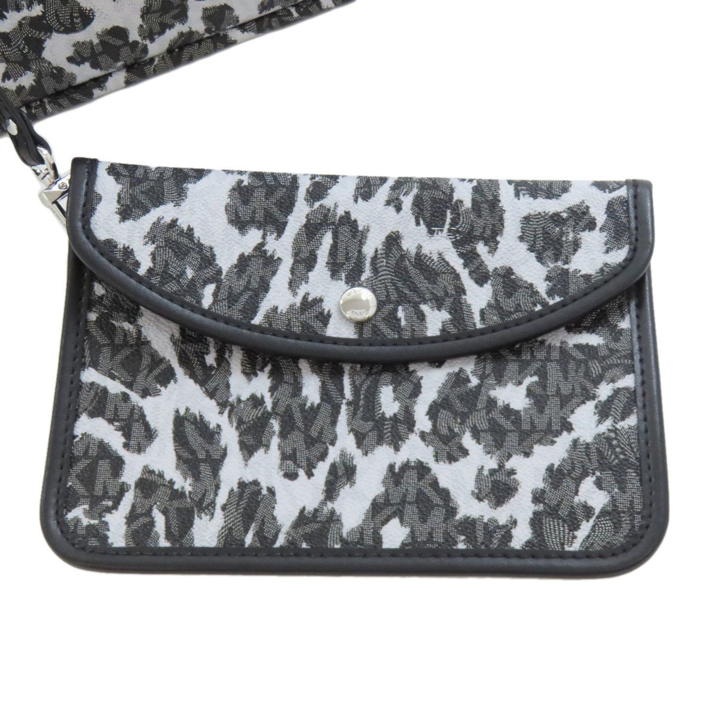 Michael Kors Mk Signature Leopard Print Leather Tote Bag