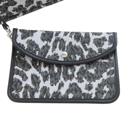 Michael Kors Mk Signature Leopard Print Leather Tote Bag