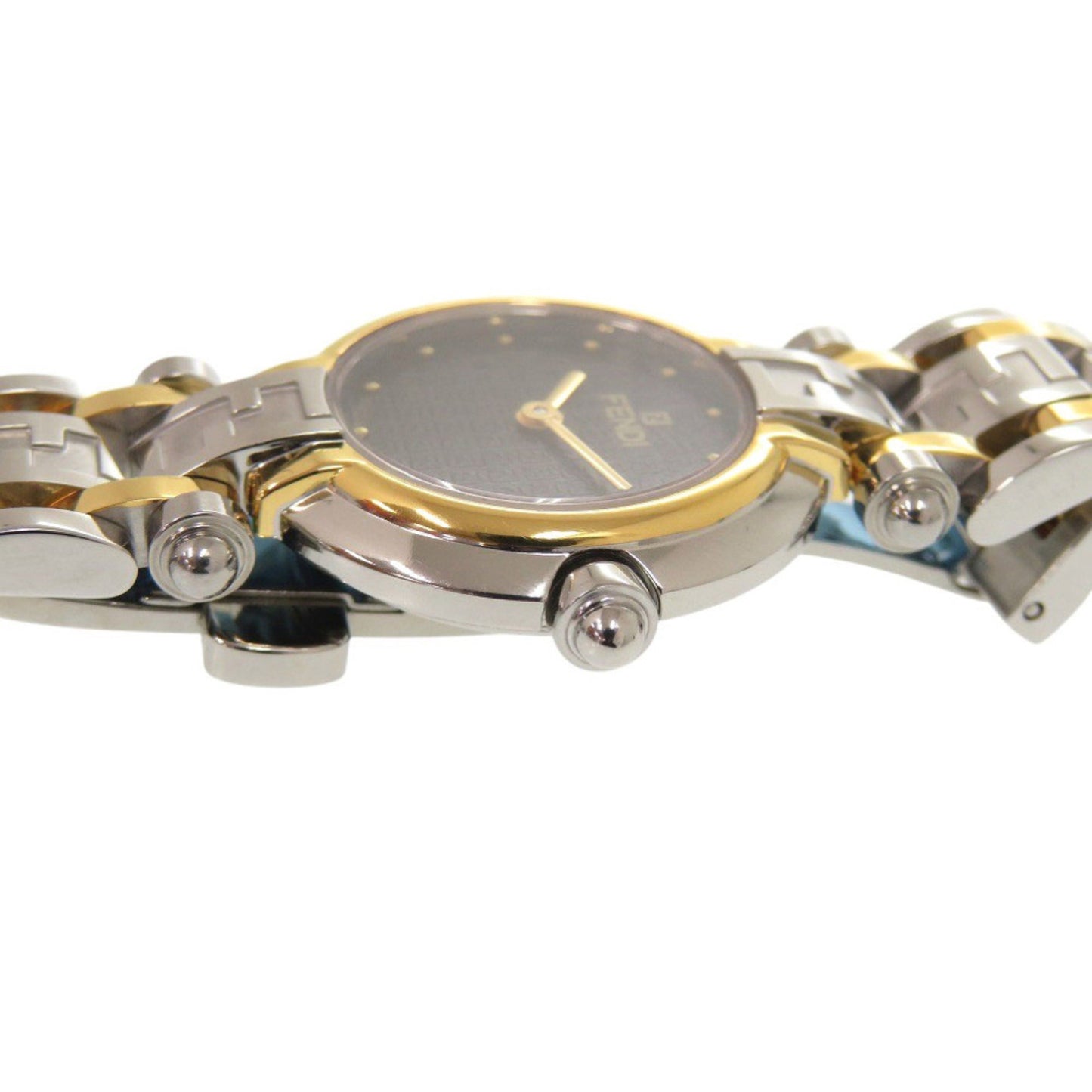 Fendi 760L Stainless Steel Black Gold Silver Quartz Watch