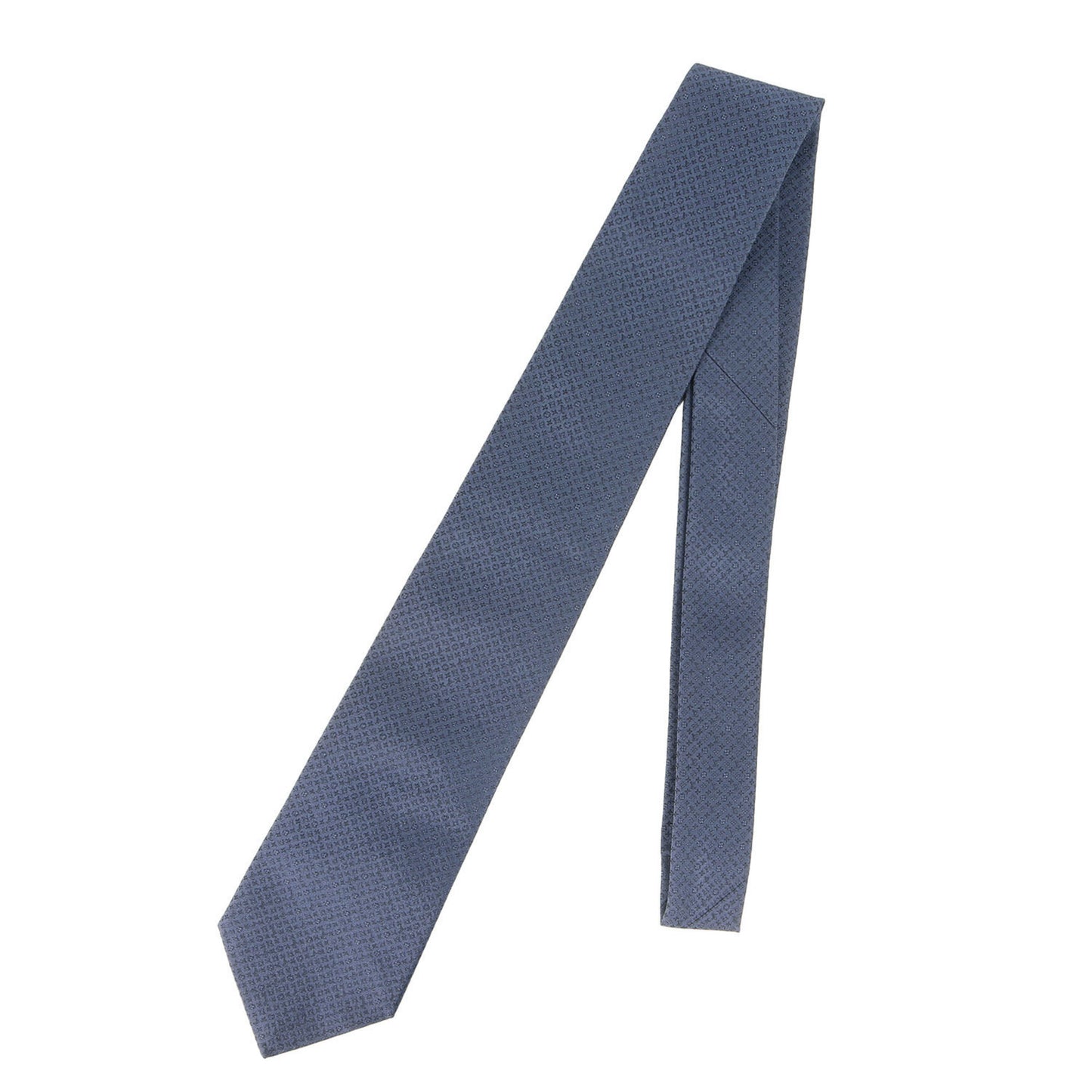 Louis Vuitton Louis Vuitton Micro Monogram Silk Cravate Tie Mr0230 Navy Blue